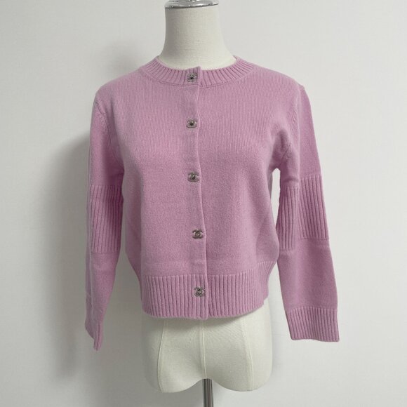 Chanel Pink Cardigan Size 36 - Picture 1 of 10